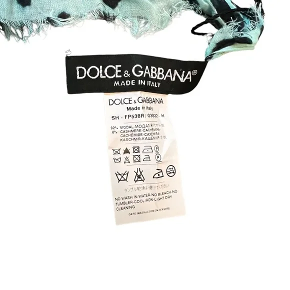 NWT DOLCE & GABBANA Green Leopard Print - Picture 7 of 8